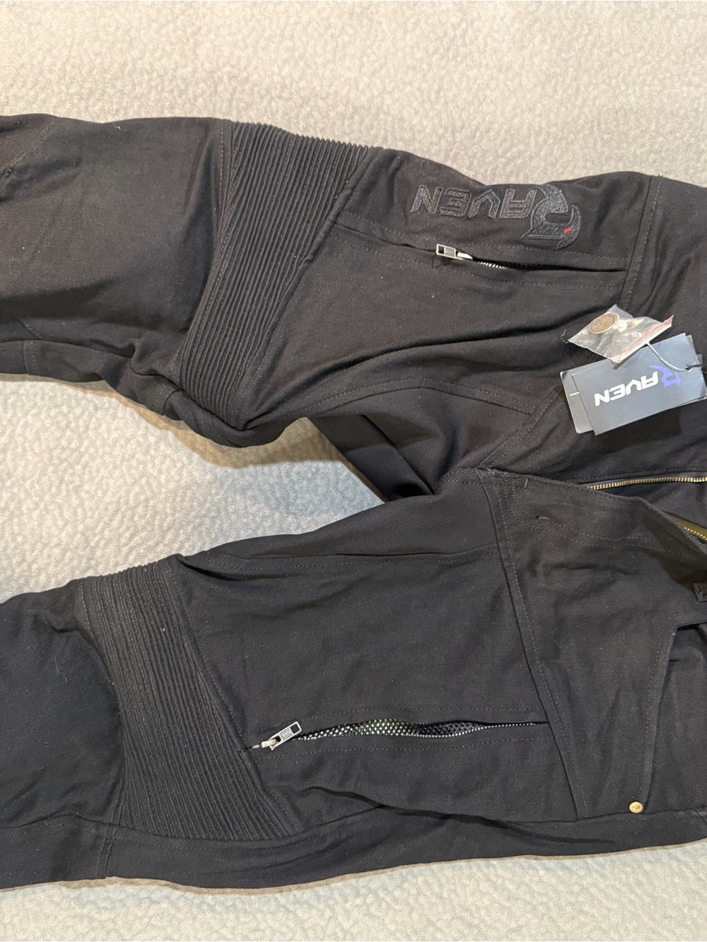 Men’s Black Jogger Pants with Zip Pockets
